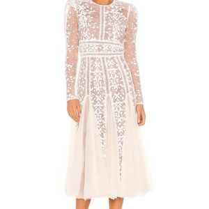 BRONX & BANCO MEGAN BRIDAL MIDI DRESS